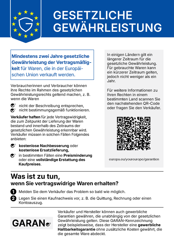 Ihre gesetzlichen Gew&auml;hrleistungsrechte